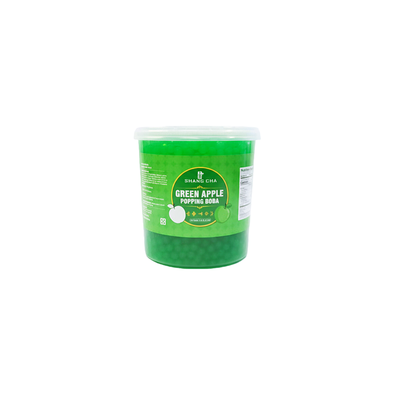 green apple popping boba
